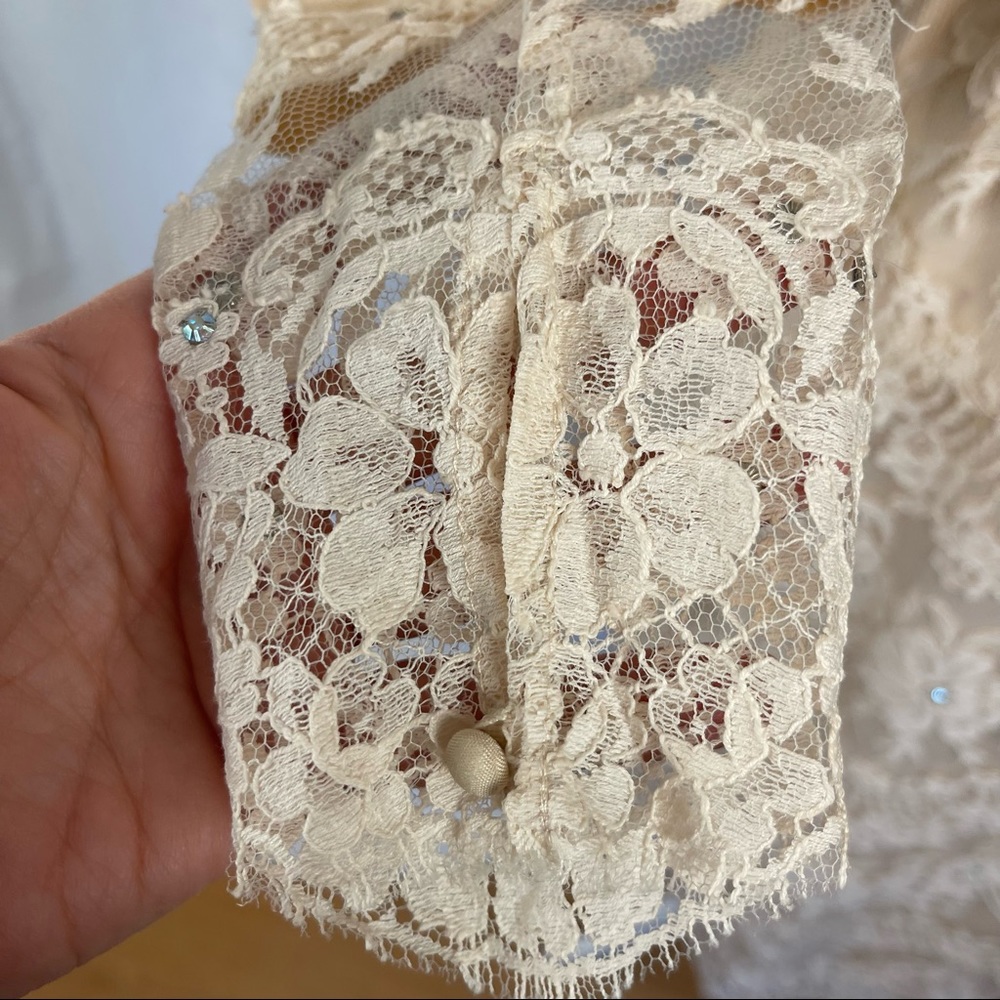 💛 Vintage Silk Two Piece Ensemble - Picture 7 of 14